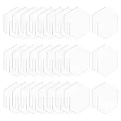 60Pcs Mirror Acrylic Wine Glass Charms