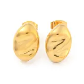 Oval 304 Stainless Steel Ear Studs