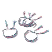 Polyester-cotton Braided Rhombus Pattern Cord Bracelet