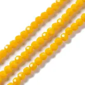 Faceted Glass Beads Strands