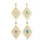 Brass Cubic Zirconia Pendants