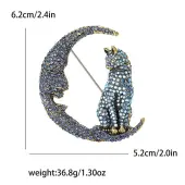 Alloy and Glass Rhinestone Brooch