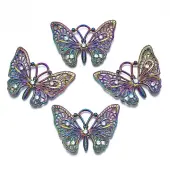 Rack Plating Rainbow Color Alloy Pendants