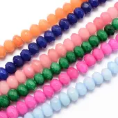 Natural White Jade Bead Strands