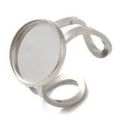 Non-Tarnish 304 Stainless Steel Open Cuff Findings