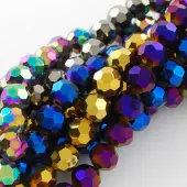 Electroplate Glass Bead Strands