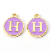 Golden Plated Alloy Enamel Charms