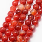 Natural Striped Agate/Banded Agate Bead Strands