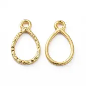 Zinc Alloy Open Back Bezel Pendants