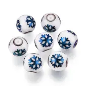 Christmas Opaque Glass Beads