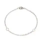 Brass Curb Chain Bracelet for Men Women