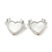 Brass Micro Pave Clear Cubic Zirconia Beads