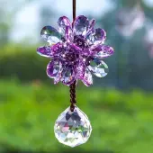 Glass Flower Pendant Decorations