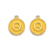 Golden Plated Alloy Enamel Charms