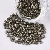 8/0 Two Cut Glass Seed Beads