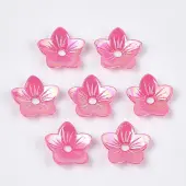 Opaque AS Plastic Bead Caps