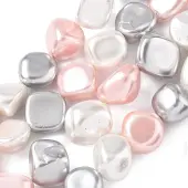 Electroplated Shell Pearl Beads Strands