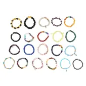 Natural & Synthetic Gemstone Beads Bracelets