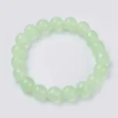 Natural Jade Beaded Stretch Bracelet