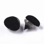 Flocky Plastic Cabochons for DIY Scrapbooking Crafts