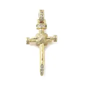 Brass Micro Pave Cubic Zirconia Pendants