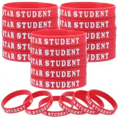 Word Star Student Silicone Cord Bracelet Wristband