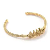 Ion Plating(IP) 304 Stainless Steel Wire Wrap Open Cuff Bangle