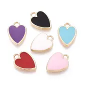Rack Plating Alloy Enamel Pendants