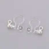 Transparent U Type Painless Prevent Allergy Resin Ear Clip