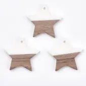 Resin & Walnut Wood Pendants