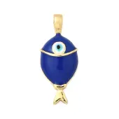 Brass Enamel Pendants