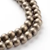Non-magnetic Synthetic Hematite Beads Strands