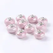 Handmade Porcelain Ceramic Spacer Beads Fit European Charm Bracelets