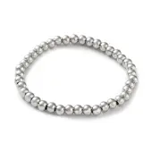 Non-Tarnish 316 Surgical Stainless Steel Round Beaded Stretch Bracelets