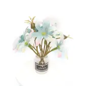 Plastic Flower Miniature Ornaments