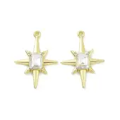 Rack Plating Alloy Glass Pendants