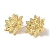 Rack Plating Brass Stud Earrings