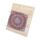 BENECREAT Rectangle Wood Crochet Blocking Board