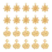 20Pcs 2 Style Ion Plating(IP) 304 Stainless Steel Pendants