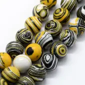 Synthetic Malachite Beads Strands