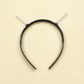 Plastic Hair Bands Findings with Springs
