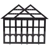 Detachable Lovely House Acrylic Earring Display Stands