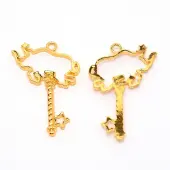 Alloy Open Back Bezel Pendants