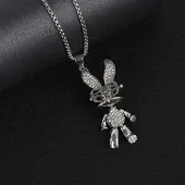 Stainless Steel Rabbit Pendant Necklace
