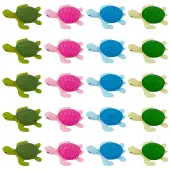 20Pcs 4 Style Sea Tortoise PVC & Resin Home Ornaments