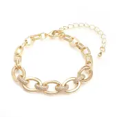 Brass Cable Chains Bracelets