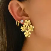 Fashionable Stainless Steel Earring Sets