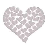 30 pcs Heart Shape 304 Stainless Steel Blank Stamping Tag Pendants with 2mm Hole for Earring Bracelet Necklace Pendant Charm Jewelry...