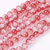Crackle Glass Beads Strands