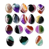 Natural Agate Dyed Pendants